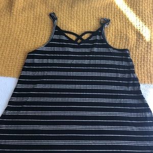 Black & white stripped dress